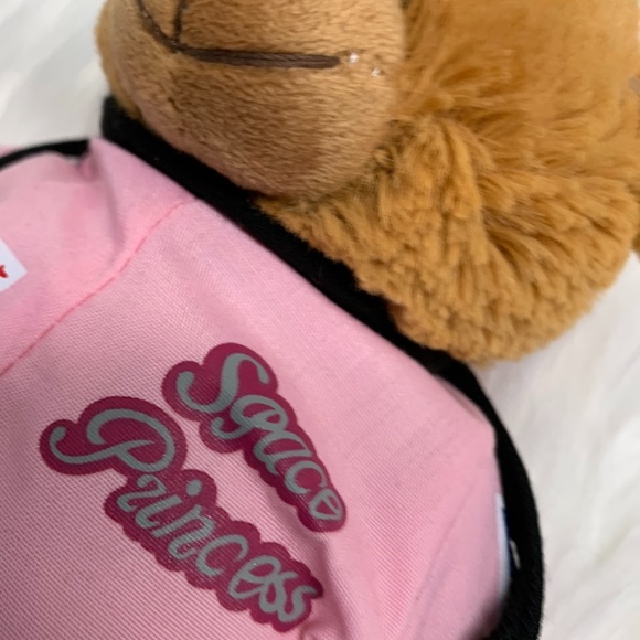 Kennedy Space Center Plush Bear Stuffed Animal Toy Pink Outfit Princess 11 in T - Picture 4 of 4